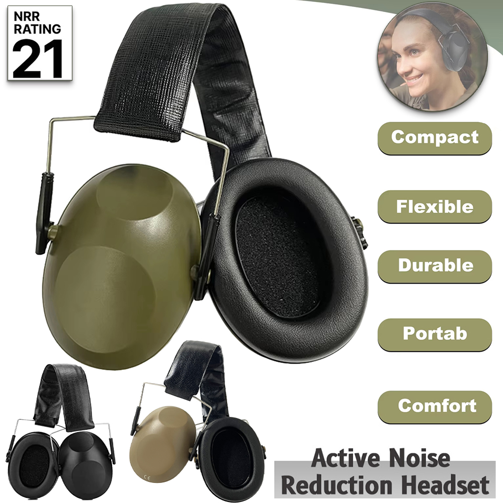 Earmuffs Foldable - Lärmreduzierende Sicherheits-Gehörschutzkappen für Schützen, Gehörschutz-Ohrenschützer, NRR