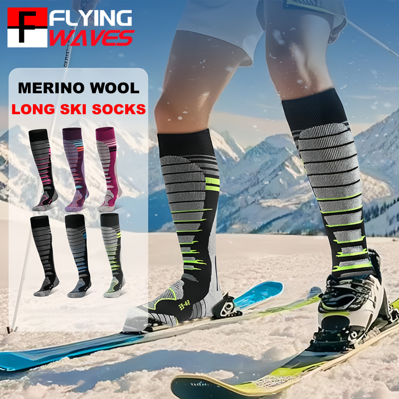 Thermal Sock Wool - Skisocken aus Merinowolle, Socken für kaltes