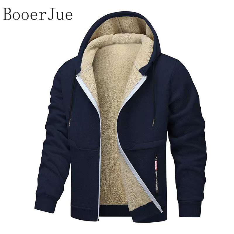 Sherpa Hoodie Fleece - Dicke Sherpa-gefütterte Kapuzenjacke mit Reißverschluss, Dicke