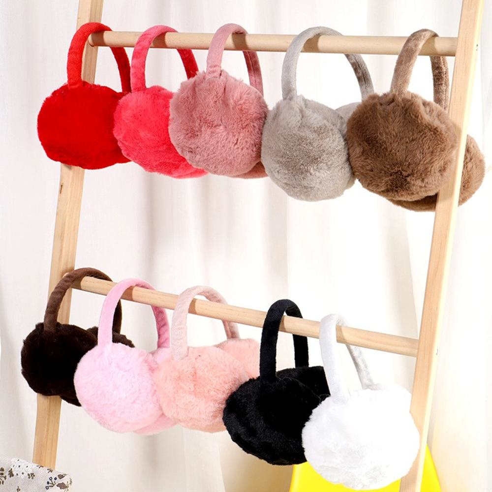 Earmuffs Foldable - Winter Ohren schützer flauschige Frauen Männer