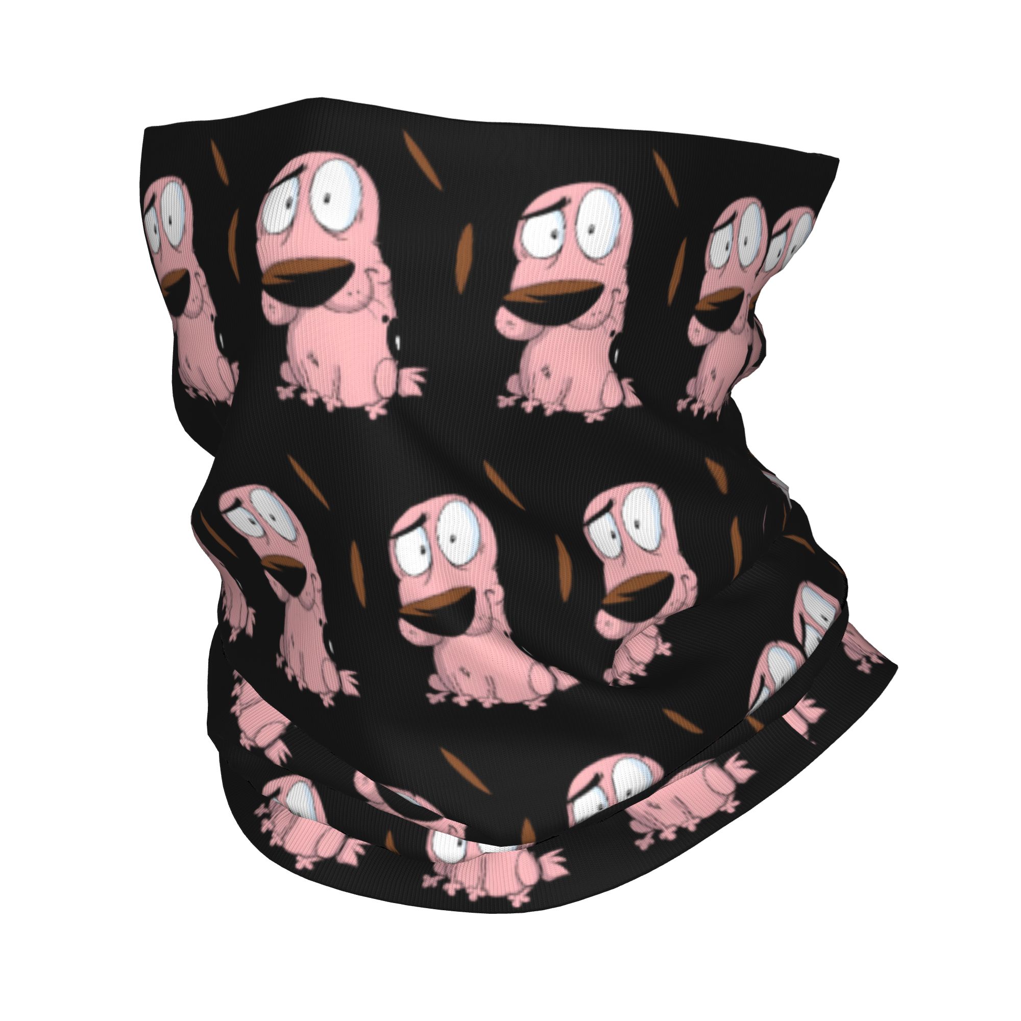 Neck Gaiter Fleece - Individuelles Cartoon Courage Dog Winter-Stirnband und