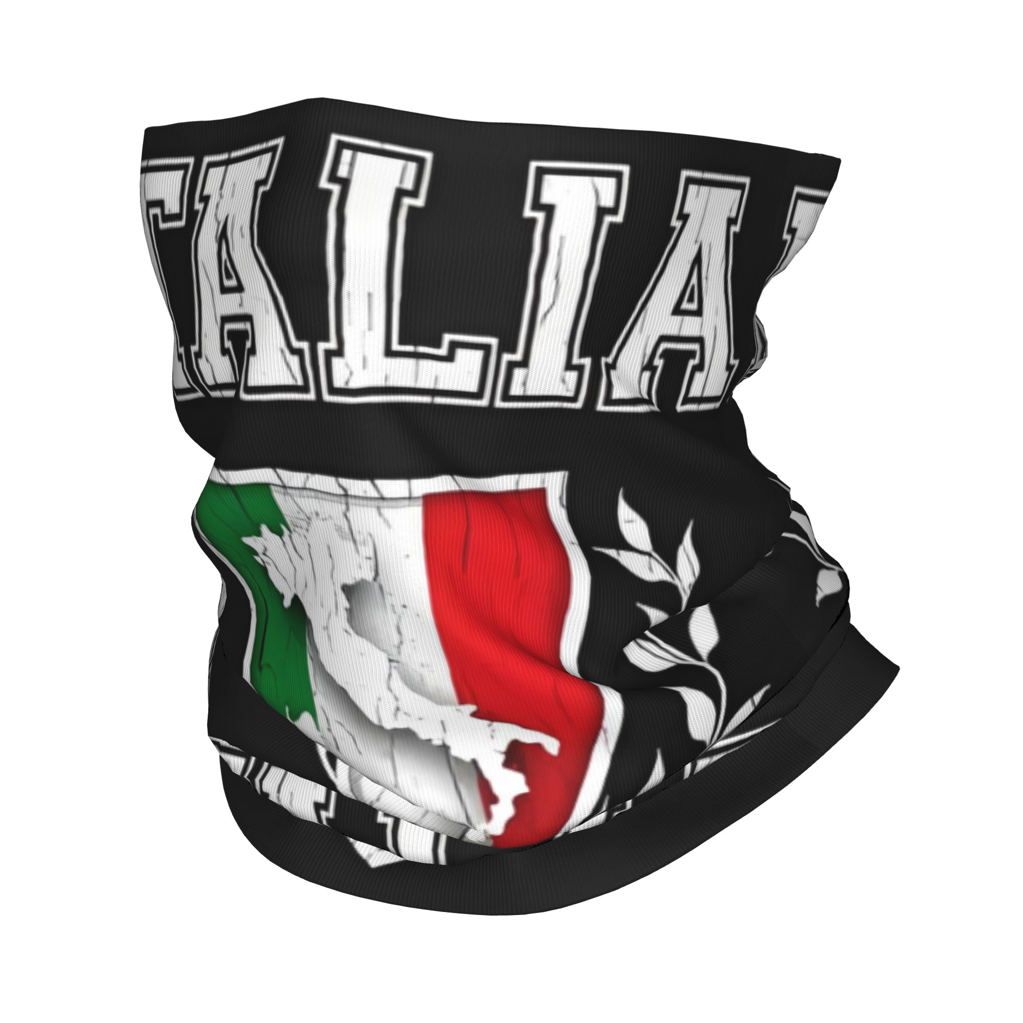 Neck Gaiter Fleece - Benutzerdefinierte Italien Flagge Bandana Halswärmer Männer