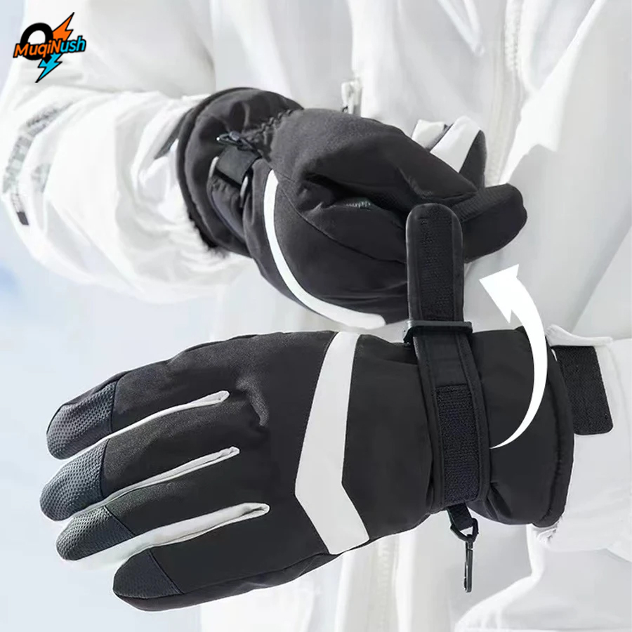 Snow Glove Insulated - MuqiNush wasserdichte, winddichte Snowboard-Samt-isolierte Skihandschuhe, warme