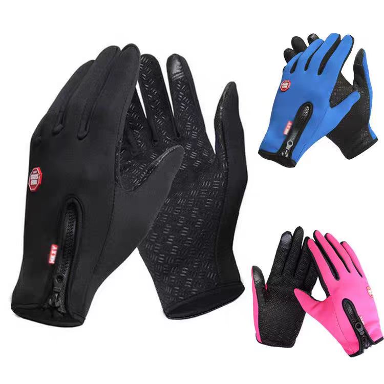 Touch Screen Gloves - Touchscreen-fähige winddichte Sport-Handschuhe mit rutschfester Silikonhandfläche,