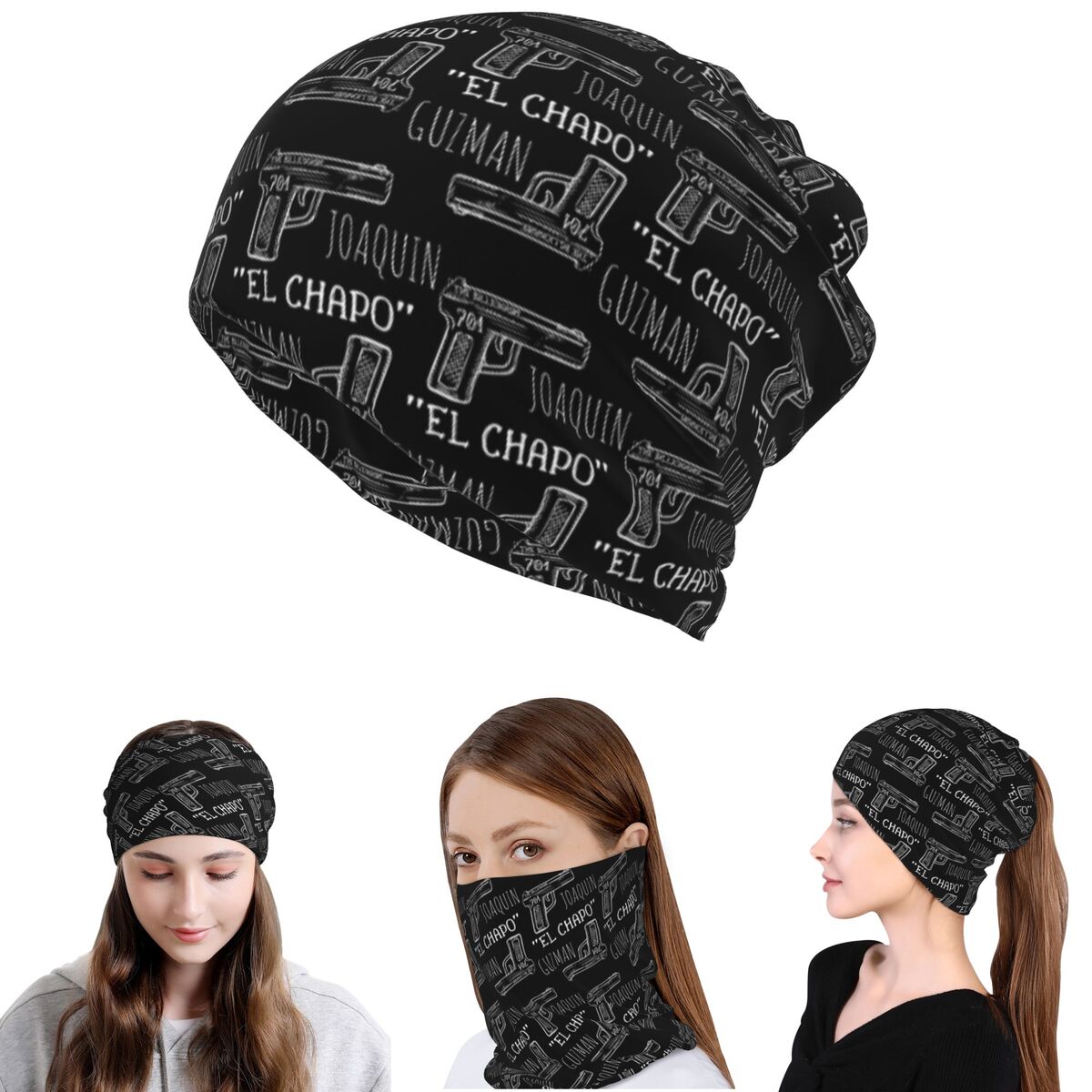 Knit Beanie Hat Warm - Joaquin El Chapo Guzman Narcos Crime