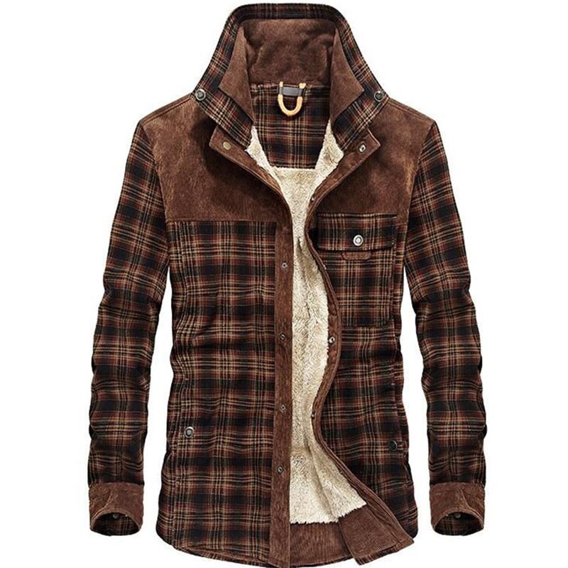 Herren Vintage Karierte Shearl – Flannel Shirt Lined Bewertung und Preis