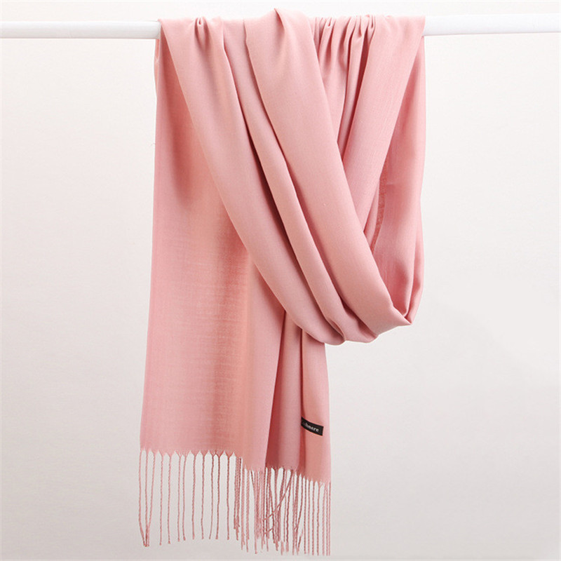 Mode Einfarbig 2023 Frauen Sch – Cashmere Pashmina Wrap Bewertung und Preis