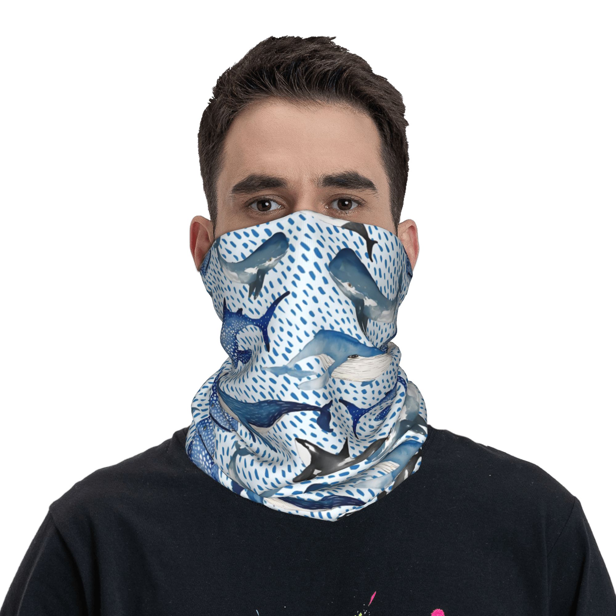 Benutzerdefinierte blaue Aquar – Neck Gaiter Fleece Bewertung und Preis