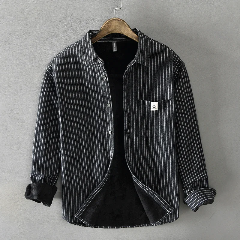 Männer Winter Mode Fleece Gefü – Flannel Shirt Lined Bewertung und Preis