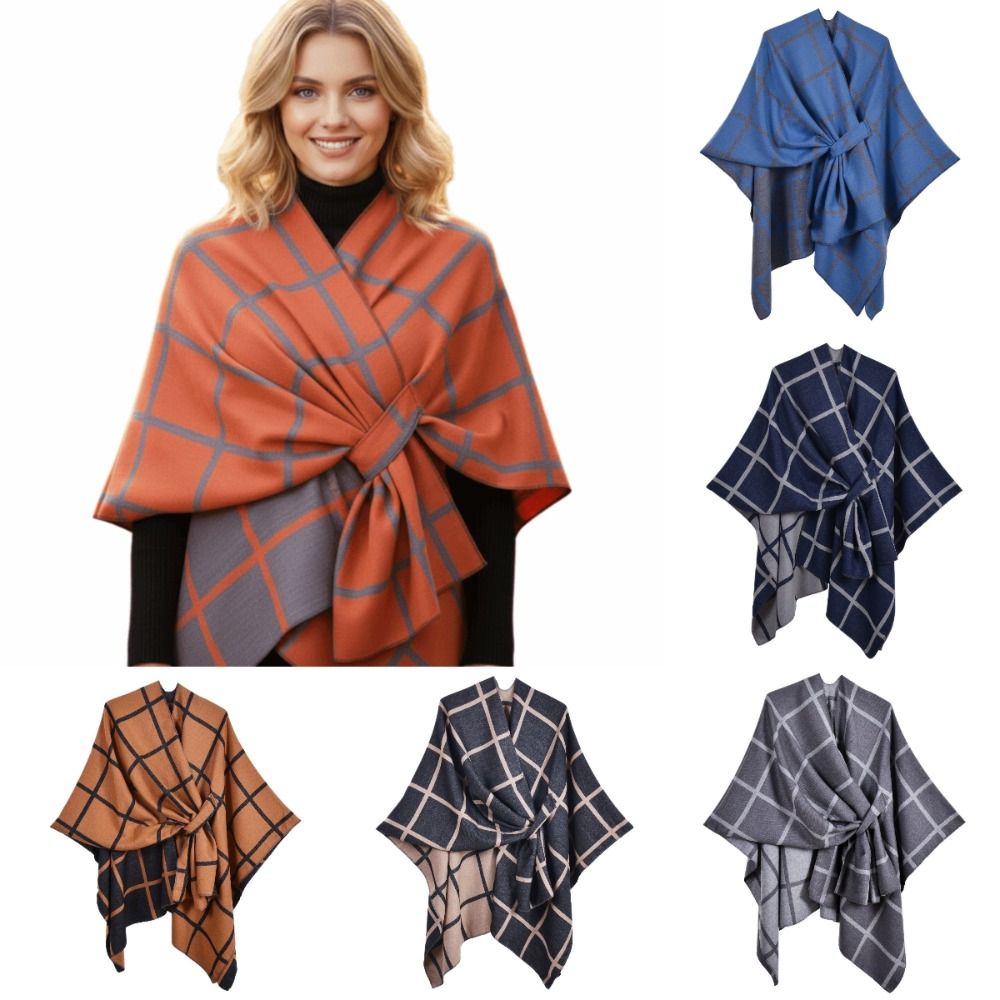 Warmer Mantel, kariertes Desig – Shawl Wrap Winter Bewertung und Preis