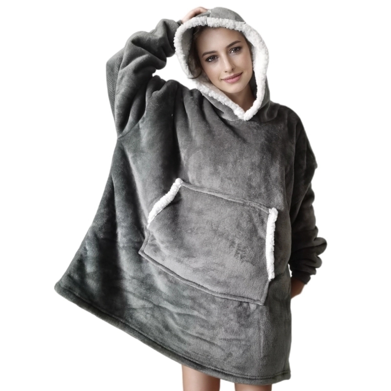 Tragbare Erwachsene Super Weic – Sherpa Hoodie Fleece Bewertung und Preis