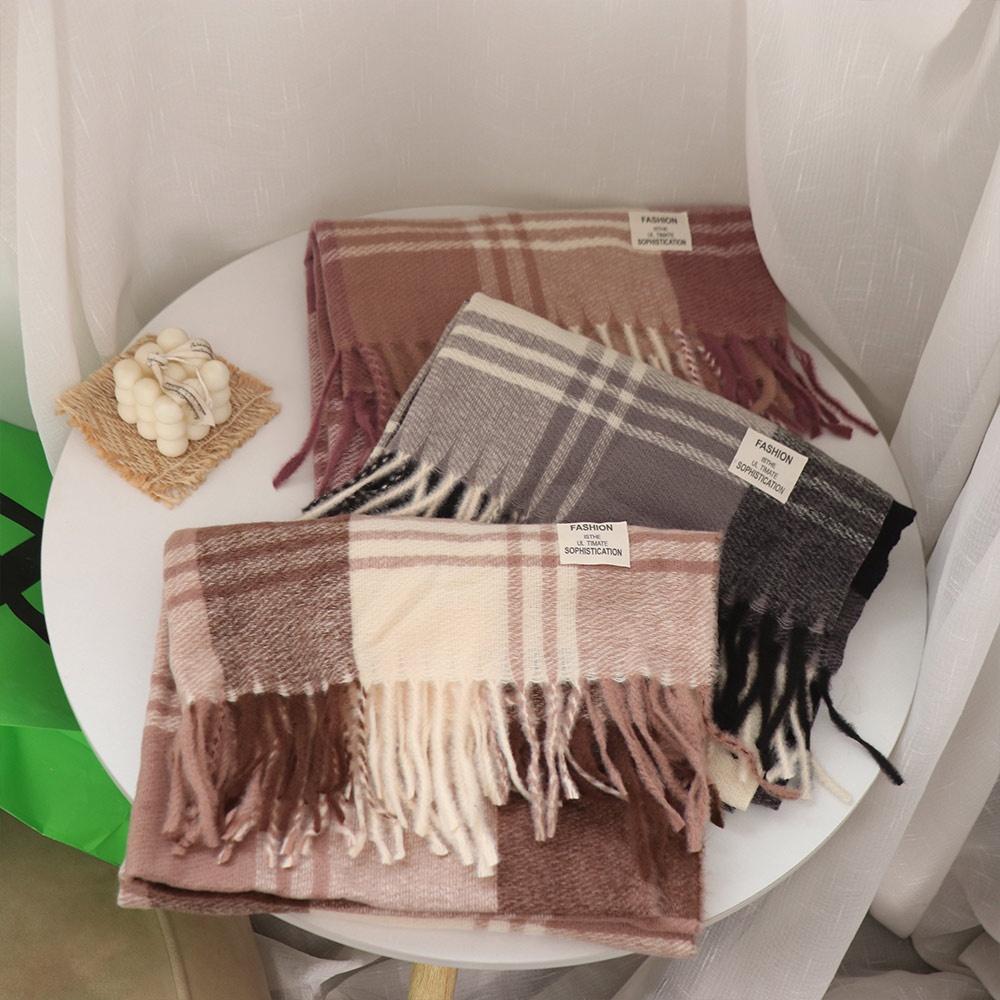 Lässiger Winddichter Karierter – Wool Scarf Men Bewertung und Preis