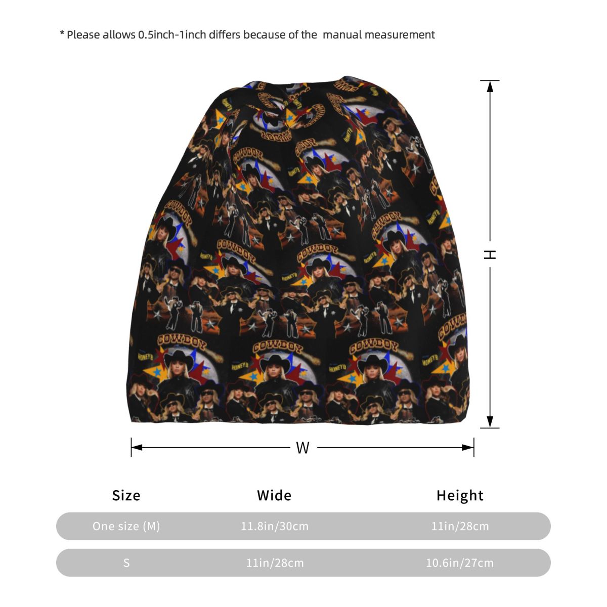 Cowboy Carter Beyoncé Neues Al – Knit Beanie Hat Warm Bewertung und Preis