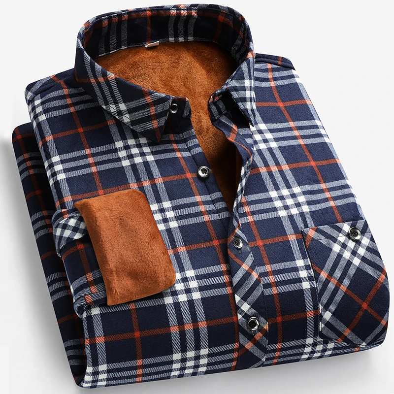 Herbst und Winter Herren-Langa – Flannel Shirt Lined Bewertung und Preis