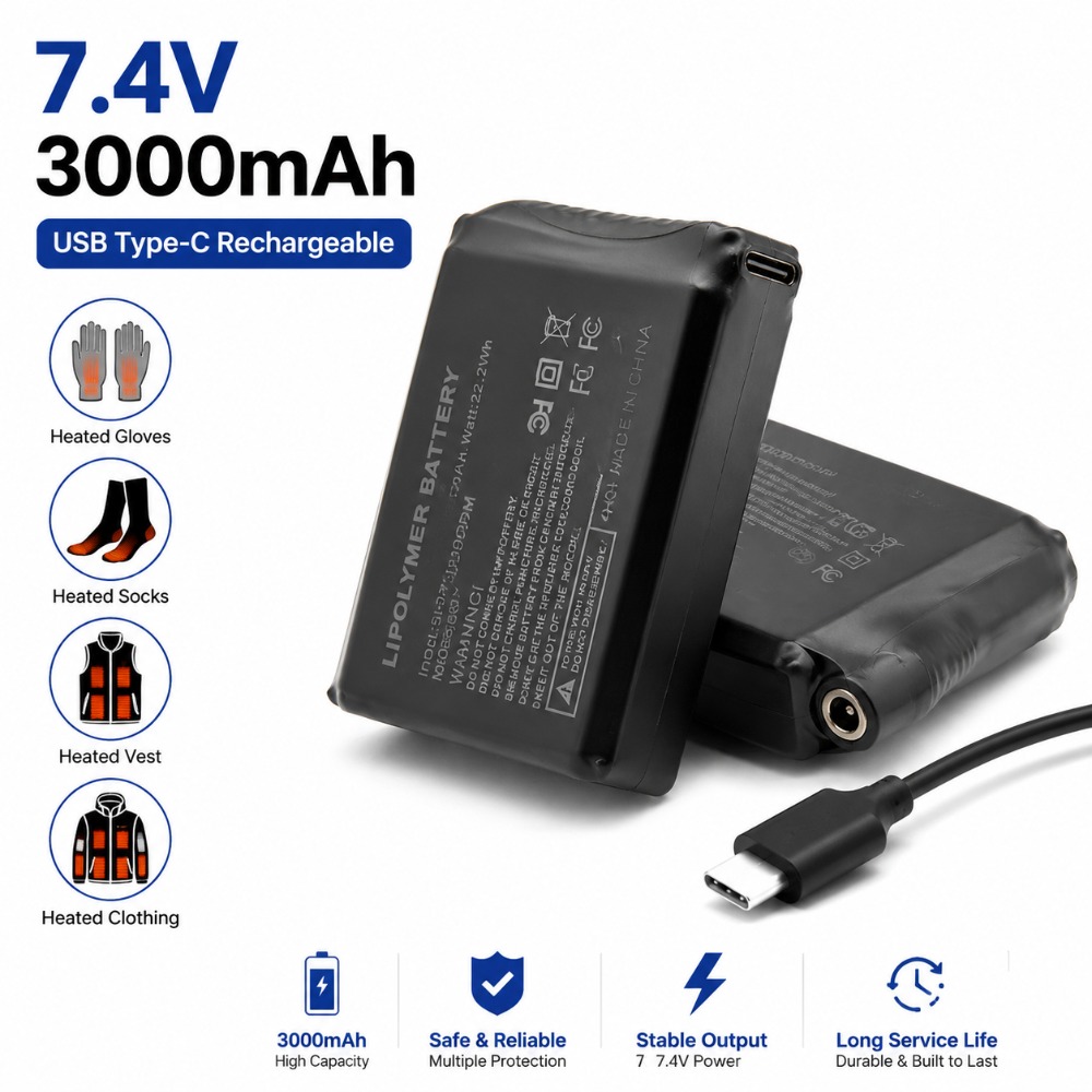 7,4 V 3000 mAh Batterie für be – Heated Vest Battery Bewertung und Preis
