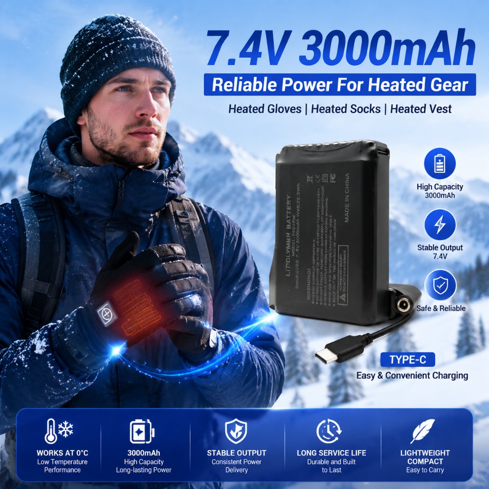 7,4 V 3000 mAh Batterie für be – Heated Vest Battery Bewertung und Preis