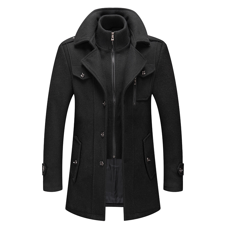 Winter Herren Wollmantel Überg – Wool Coat Peacoat Bewertung und Preis