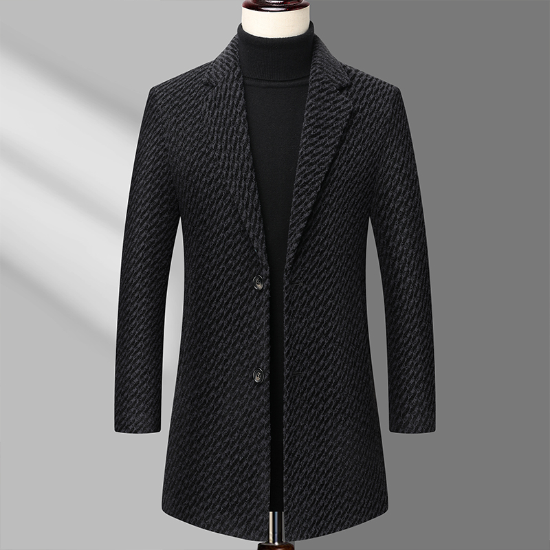 Langen Mantel Männer Herren Wo – Wool Coat Peacoat Bewertung und Preis