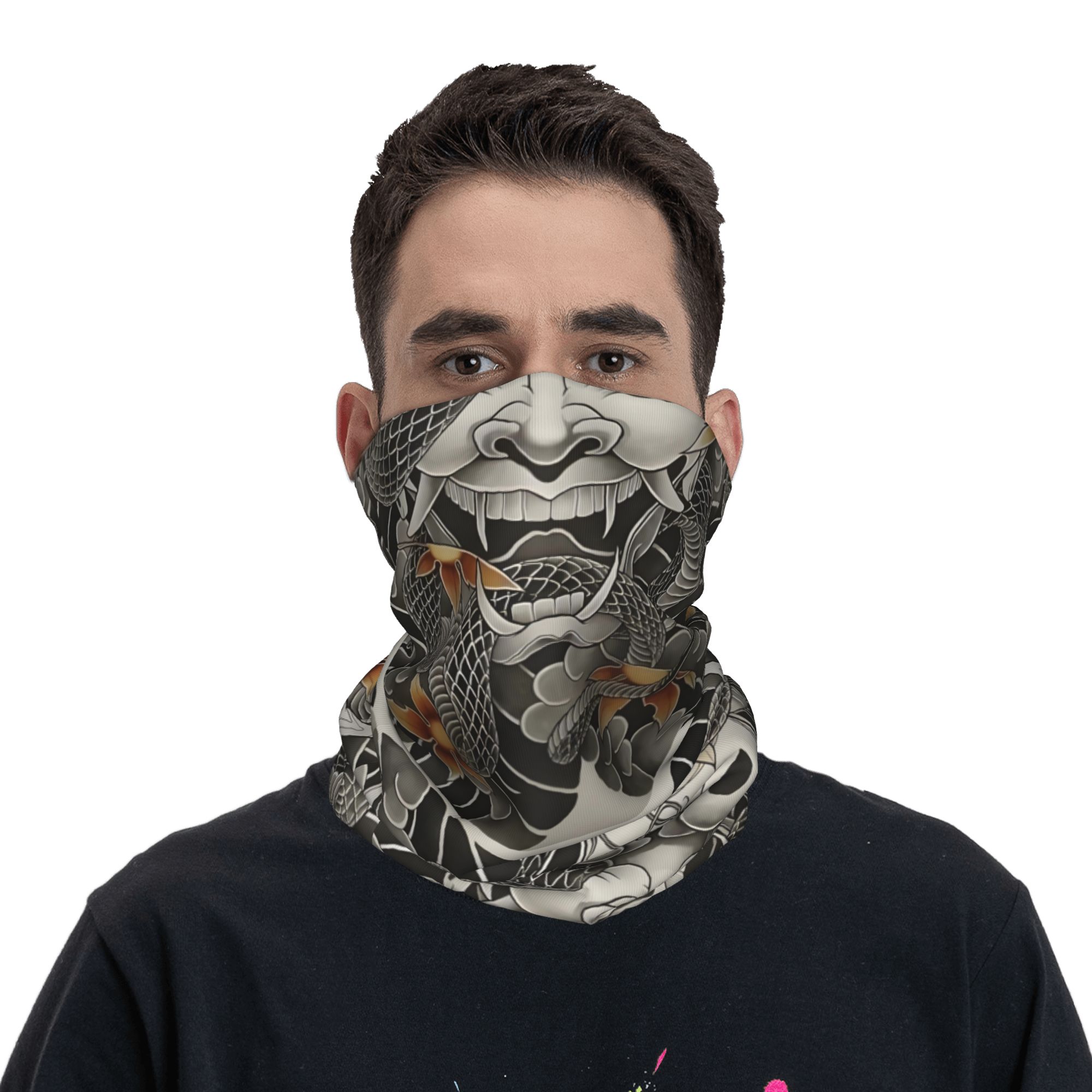 Benutzerdefinierte Samurai Oni – Neck Gaiter Fleece Bewertung und Preis