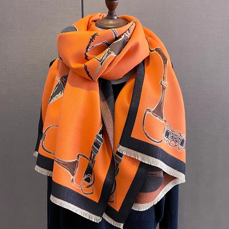 Retro Rider Horse Schal aus Ka – Shawl Wrap Winter Bewertung und Preis