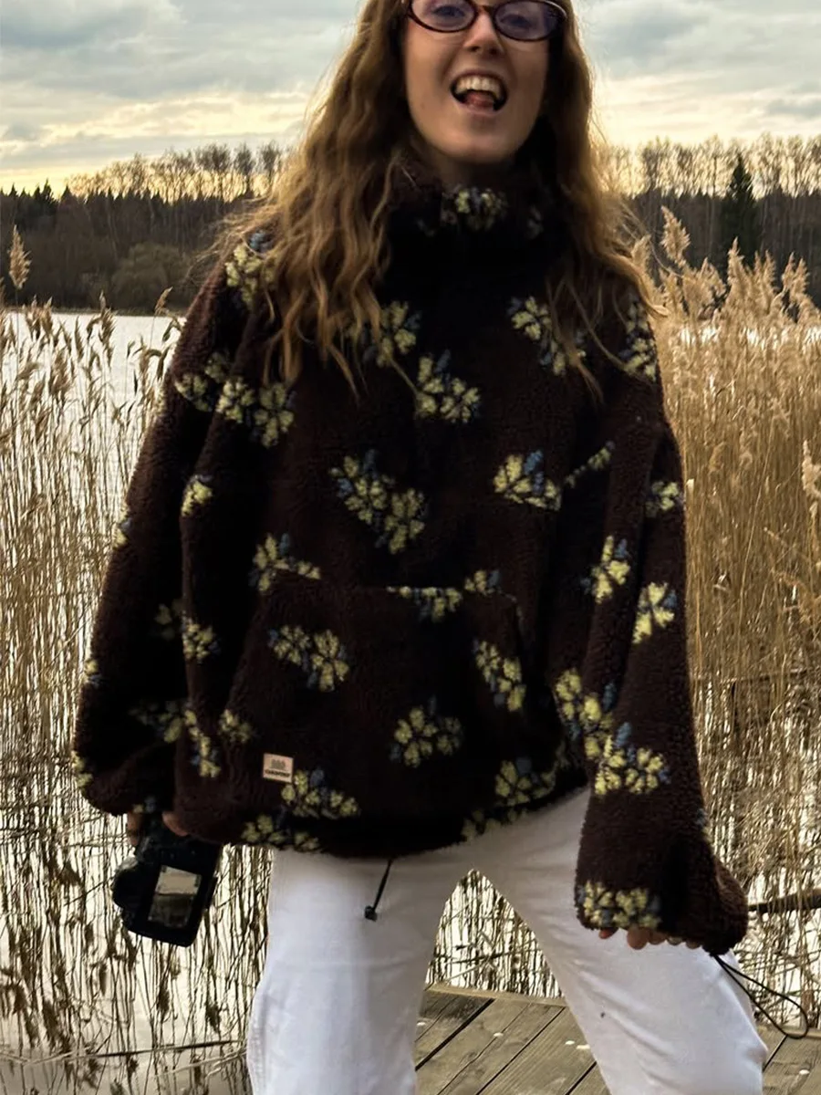 Herbst Winter Damen Sherpa Flo – Sherpa Hoodie Fleece Bewertung und Preis