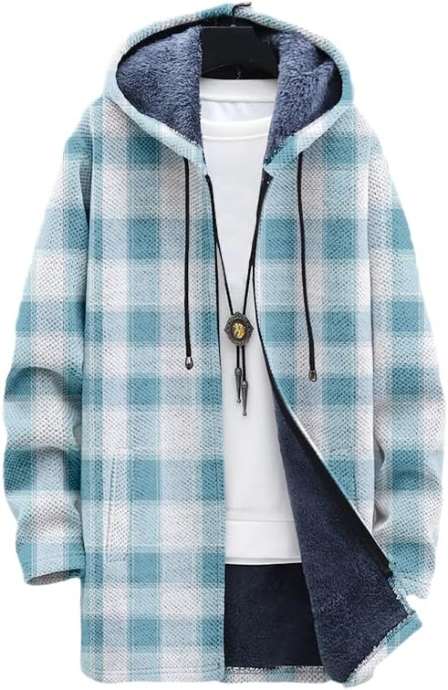 Herren-Cardigan mit Karomuster – Sherpa Hoodie Fleece Bewertung und Preis